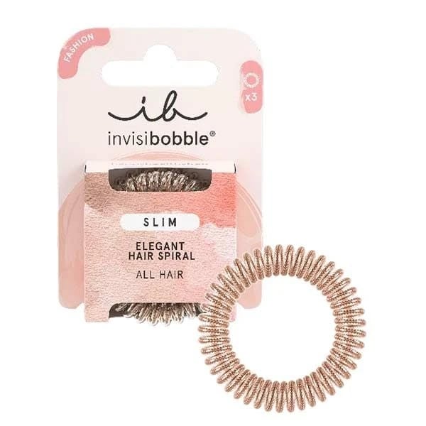 Invisibobble Elástico Cabelo Slim Bronze Me Pretty X3